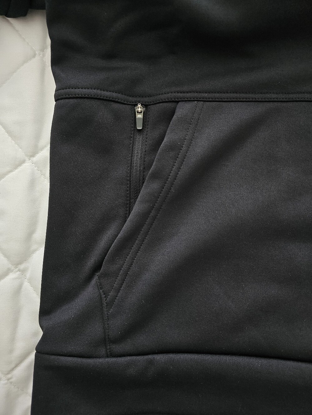 Nike Therma-FIT Black Pullover Hoodie Mens Small NWOT Zippered Pocket - Picture 4 of 4